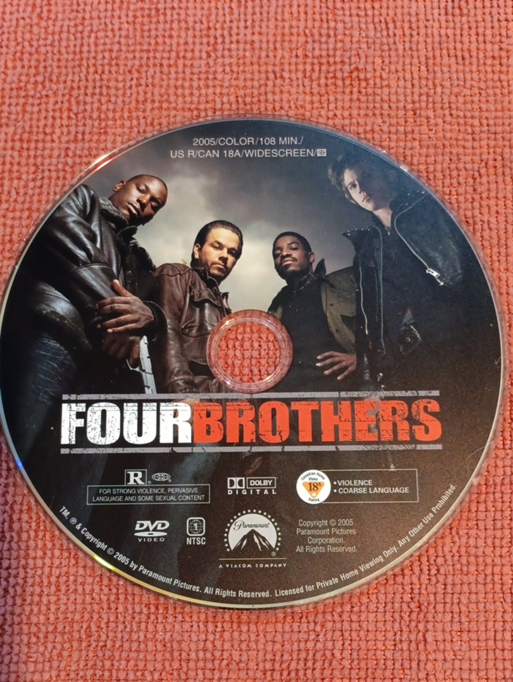 2/$8 Four Brothers DVD *NO CASE*